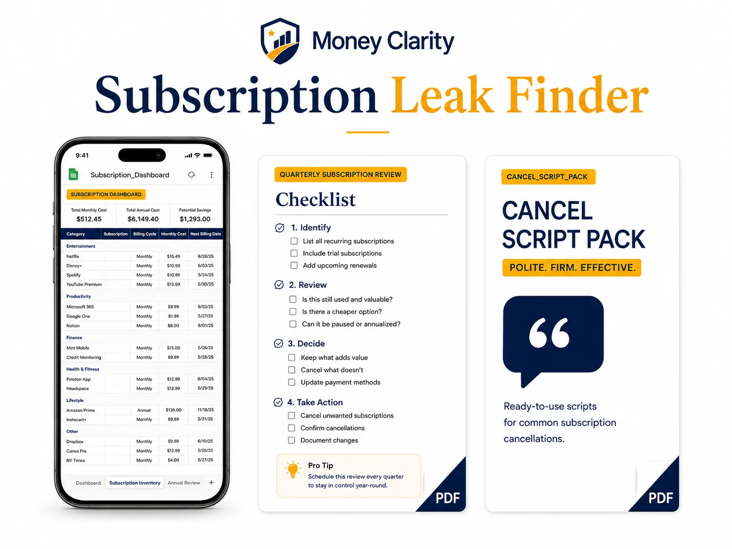 Subscription Leak Finder — optional add-on